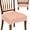 Apricot Orange, Tangerine, variant on Buffalo Plaid Seat Cover for Dining Room Chairs, Modern Geometric Checkered Pattern Yellow Dining Chair Covers with Elastic Edges, Removable Chair Cushion Slipcover for Kitchen, Set of 2