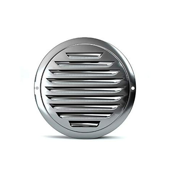 Stainless Steel Air Vents Round Louver Grille Cover Wall Ventilation Soffit With Built In Screen Mesh For House 4 Com - 6 Inch Wall Vent Cover