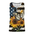 thumbnail image 4 of Elvqul Shirts for Women Patriotic Fourth of July Tops American Flag Independence V-Neck Sleeveless Ladies Blouses Star, 4 of 4