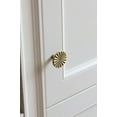 thumbnail image 5 of Goo-Ki 1.5"(38mm) Diameter Brushed Bronze Kitchen Cabinet Knob, Closet Classic Zinc Alloy Drawer Knobs with Round Flower Design, 6 Pack, 5 of 10