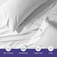 thumbnail image 2 of 4 Piece Sheet Set 100% Egyptian Cotton Bed Sheets 1000 Thread Count Luxury Hotel Quality Sheet Set Italian Finish Premium Sheets Long Staple Fits Up to 18 Inch Deep Pocket (Twin, White), 2 of 7