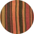 thumbnail image 1 of Ahgly Company Indoor Round Oriental Brown Traditional Area Rugs, 3' Round, 1 of 4