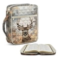 thumbnail image 2 of Xixirimido Elk Wilderness Print Bible Cover Case for Women Men, Large Bible Bag Bible Study Supplies Accessories Quilted Bible Carrying Cases with Handle Christian Gift, 2 of 7
