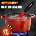 thumbnail image 6 of Walfos Whisk,Silicone Whisk Non Scratch-Whisks for cooking set of 4 Heat Resistant(480°F).Nice for Blending Beating Stirring and Kitchen Cooking &Baking.BPA Free and Dishwasher safe.(5+7+9+11 IN )Red, 6 of 8