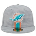 thumbnail image 2 of Men's New Era Gray Miami Dolphins 2024 Sideline 59FIFTY Fitted Hat, 2 of 6