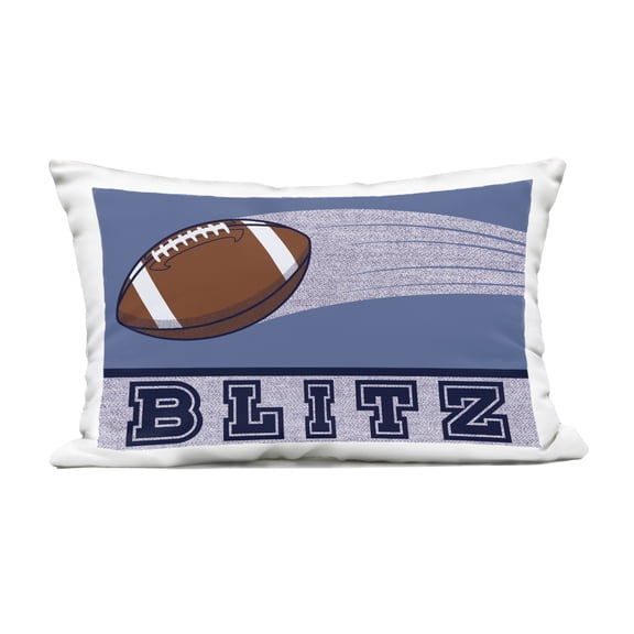 Stupell Industries Blitz Vintage Football Outdoor Printed Pillow design by Marcus Prime, 14 x 7 x 20