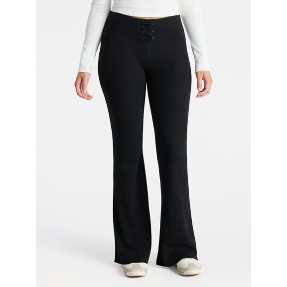 No Boundaries Waffle Knit Pants, 31.5'' Inseam, Women's