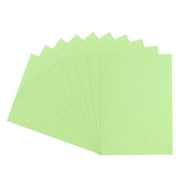 50Pcs Leather Texture Paper Binding Covers, Binding Presentation Covers, 8.5x11 Inches, 8 Mil 65 Lb, Light Green