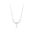thumbnail image 2 of Rachel Koen Pear Round and Carre Shape Diamond Necklace 18K White Gold 2.25Cttw, 2 of 7