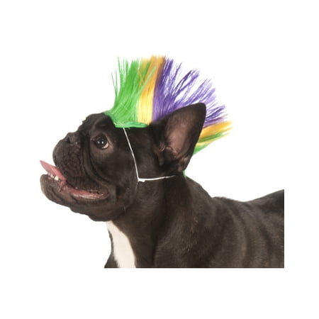 Mardi Gras Pet Punk Rock Spiked Mohawk Dog Cat Costume