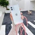 thumbnail image 1 of Funda de teléfono con cadena y correa para collar para iPhone 14 13 Pro Max 12 11 XS X XR Mini SE 2 6S 7 8 Plus, funda de cuerda suave transparente Tan Jianjun unisex, 1 of 2