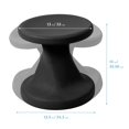 thumbnail image 2 of ECR4Kids Twist Wobble Stool, 14in Seat Height, Active Seating, Black, 2 of 5