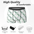 thumbnail image 2 of Men's Boxer Briefs, Artistic Cute Lizard Gecko White Soft Comfy Mens Underwear Boxer Briefs Breathable With Widen Waist, 2 of 7