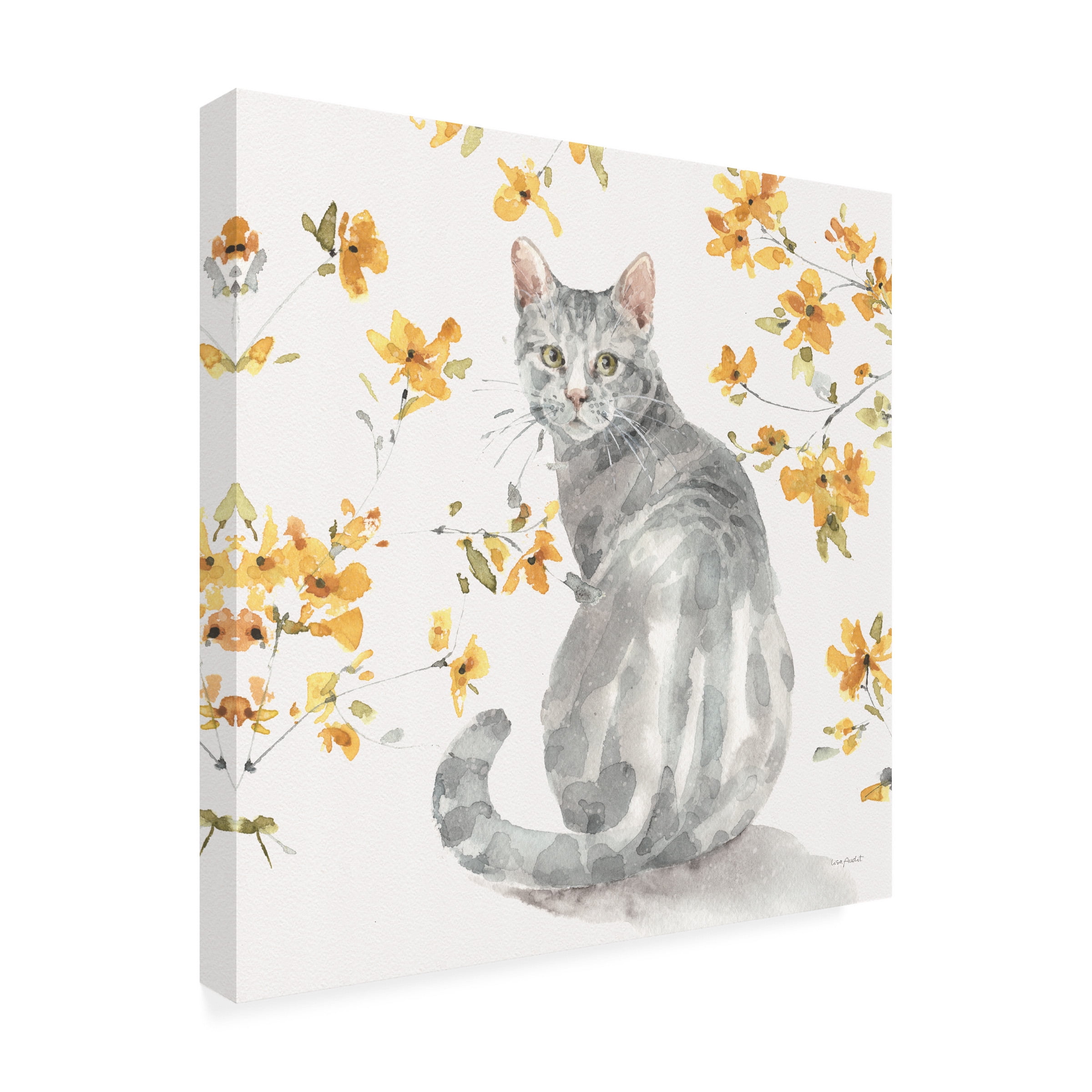 Lisa Audit 'Happy Yellow 14B' Canvas Art