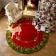 thumbnail image 5 of Falda de Árbol de Navidad Vestido de Árbol de Navidad Vestido de Árbol de Navidad de Terciopelo de 24 Pulgadas Vestido de Árbol de Navidad Retro Decoración de Fiesta de Navidad Vestido de Árbol de Nav, 5 of 6