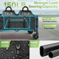 thumbnail image 4 of Gathered Collapsible Mini Camping Wagon, Vecukty Portable Foldable Minivan, Utility Grocery Wagon with 150lbs, for Shopping,Sports,Fishing,Beach,Garden,Black, 4 of 10