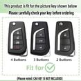 thumbnail image 2 of 4‑Button Remote Key Fob Protector Case & Keychain Compatible with Toyota Camry SE/LE, Corolla SE/LE, Highlander, C‑HR, Fortuner, 2018‑2025, 2 of 6