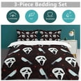 thumbnail image 5 of Ghostface 3 Piece Bedding Set Cartoon Comforter Set Cute Duvet Cover Sets Super Soft Aldult Bedding Set Kids Bedroom Gifts,1 Duvet Cover with 2 Pillowcases 102"x90", 5 of 8
