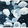 thumbnail image 2 of Atelier B Art Studio 21x20 White Modern Wood Framed Museum Art Print Titled - Aurelia Aurita Jellyfishes, 2 of 4