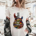 thumbnail image 2 of Legends of Rock Guitar T-Shirt | Vintage Rock Music Graphic Tee | Unisex Retro Band Style Shirt, 2 of 6