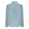 thumbnail image 6 of Heisall Womens Blouses Solid Color Lapel Collar Long Sleeve Button Front Puff Sleeve Shirts, 6 of 7
