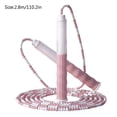 thumbnail image 3 of Adjustable Jump Rope with Beaded PVC Segments for & Adults - Lightweight Speed Rope for Fitness, Exercise, Workout, Weight Loss, Home Gym, Cardio Training, Sports & Athletic Activities, 3 of 9