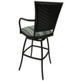 thumbnail image 3 of Set of 3 - Outdoor Indoor Extra Tall 34" Bar Stool - Erin on Black Frame, 3 of 3