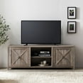thumbnail image 3 of Evelyn&Zoe Granger Rectangular TV Stand for TV's up to 75", Antiqued Gray Oak, 3 of 11