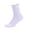 Purple, variant on FSYBOA Girls Knited Sock Size 11Ts, Stretchable Casual Summer Soft Kids Crew Socks Light Blue