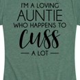 thumbnail image 3 of Instant Message - I'm A Loving Auntie - Women's Short Sleeve Graphic T-Shirt, 3 of 6