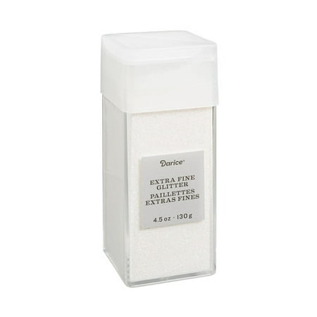 - Extra Fine Glitter: White, 4.5 ounces