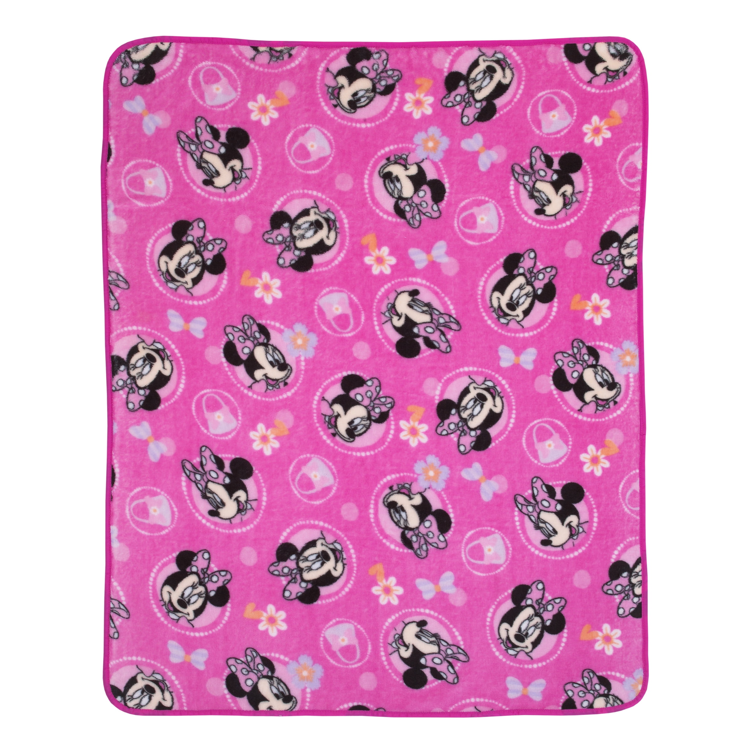 Minnie Mouse Fleece Blanket Chevron  Fleece Blanket Fleece Blanket 40" x 50" 