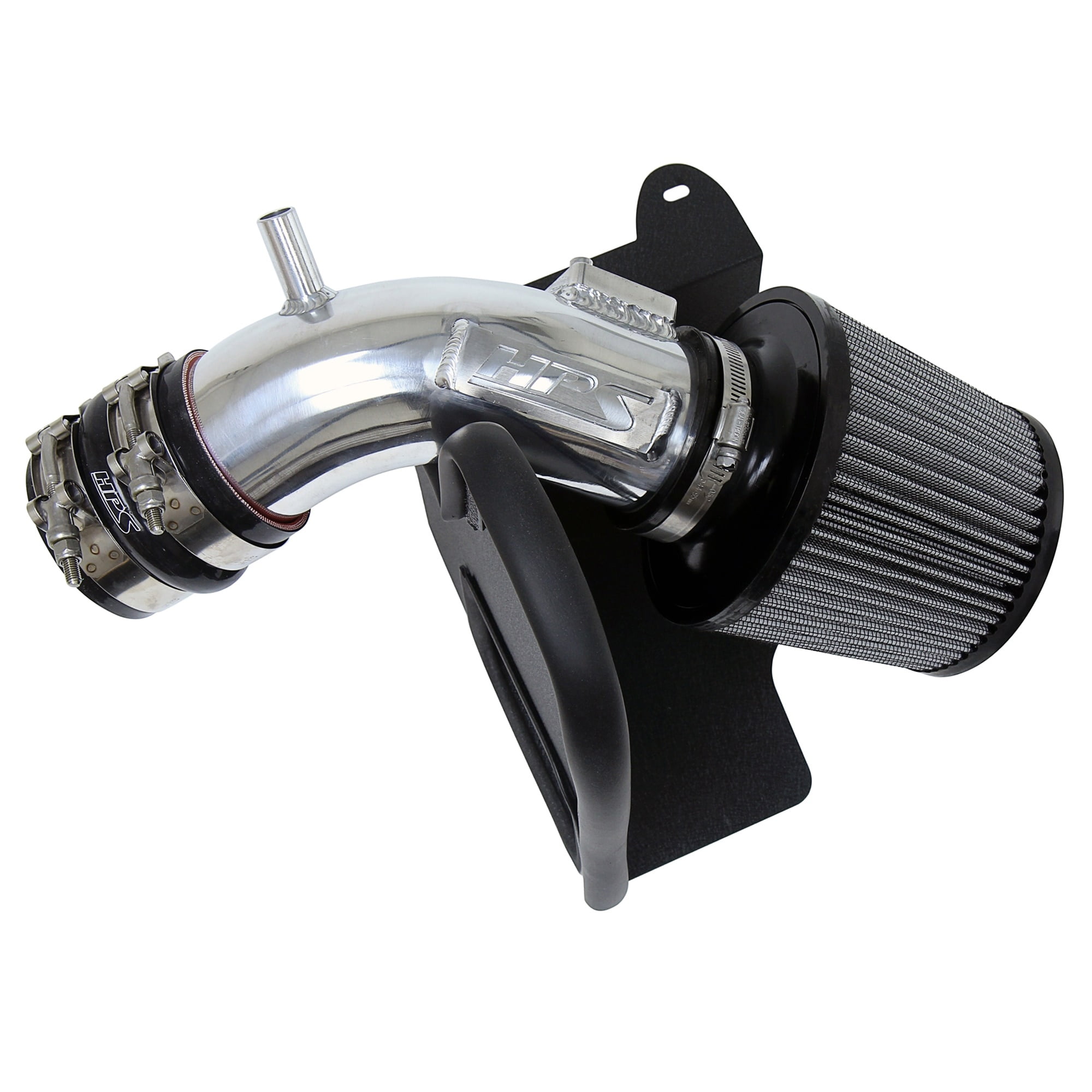 HPS Performance Polish Shortram Air Intake Kit Heat Shield Cool Ram  Compatible for 2018-2023 Toyota Camry 2.5L, 827-665P