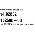 thumbnail image 5 of Chaparral Boat Deck Decals 14.02802 | Light Blue Stickers (4 pc), 5 of 5