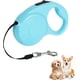 thumbnail image 1 of Correa retráctil para perros, correas extensibles para perros de 5 m con mango antideslizante, correa retráctil antienredos para perros pequeños y medianos de hasta 25 kg (azul claro), 1 of 5