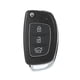 thumbnail image 2 of Carcasa de llave con botón, carcasa de llave con control remoto de 3 botones, carcasa de llave apta para Hyundai de grado profesional, 2 of 9