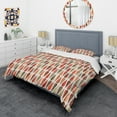 thumbnail image 3 of Designart 'Retro Abstract Drops IV' Mid-Century Duvet Cover Set, 3 of 4