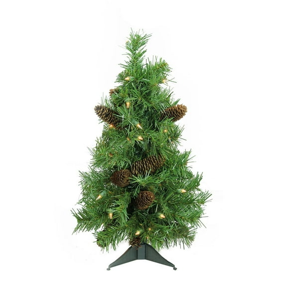 2' x 15" Pre-Lit Dakota Red Pine Full Artificial Christmas Tree - Clear Lights