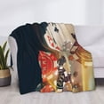 thumbnail image 3 of Goofa Casino Poker Chips Pattern Fleece Throw Blanket for Couch, Soft Checkered Flannel Blanket for Sofa, Warm Cozy Decorative Blanket Fall Decor Gift-50"x40", 3 of 6