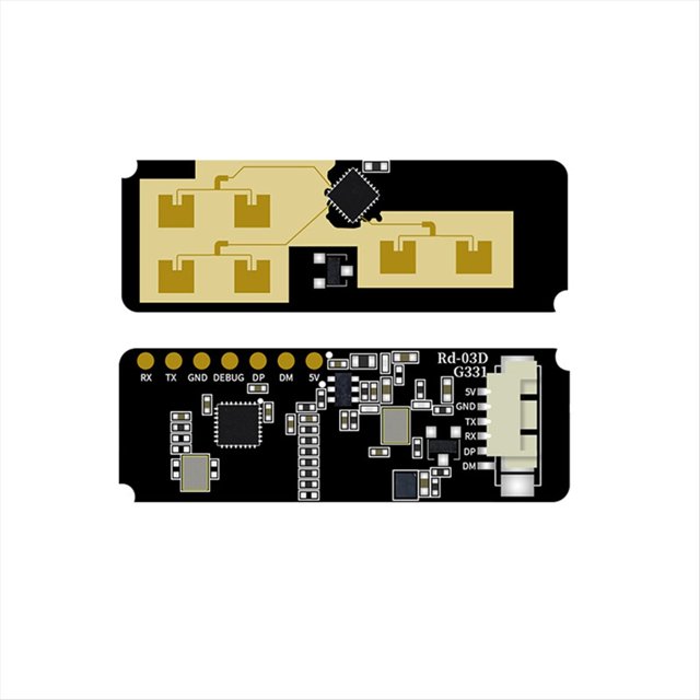 Módulo de Radar Rd-03D Rd-03 de 24 GHz, 2 Unidades, con Seguimiento de Movimiento Humano Multiobjetivo y Localización de Trayectoria, Antena PCB.