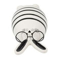 thumbnail image 4 of Sagebrook Home 18487-01 6 in. Ceramic Chubby Bunny with Glasses Figurine, Black & White, 4 of 8