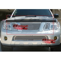 APS Compatible with Nissan Pathfinder 2008-2012 Main Upper Stainless Steel Chrome Mesh Front Grill Grille Insert N76523T