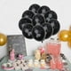 thumbnail image 4 of KAKOWELY Juego de 10 globos de astronauta espacial negro, suministros para fiesta de cumpleaños de bebé, globos de látex, decoración para fiesta, 4 of 5