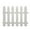 White #3, variant on White Plastic Garden Fence | Decorative Picket Fence Edging for Lawns & Flowerbeds | 50x40cm Border | Yard Landscape Border