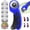Blue, variant on DIYSELF Rotary Cutter with 5 Extra Blades – Fabric Cutter with Safety Lock and Ergonomic Handle, 45mm Rotary Fabric Cutter for Sewing, Quilting, and Crafts – Pink, Blue, Red or Purple Options