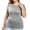 Gray, variant on Idoravan Womens Short Sleeve Tops Plus Size Women Plus Size One Shoulder Solid Bandage Short Sleeve Tops T-Shirt Blouse