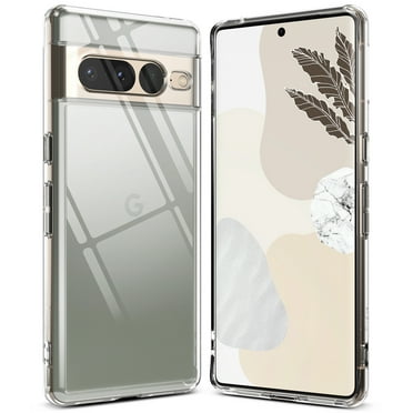 Ringke Fusion Compatible with Google Pixel 7 Pro Case, Minimal Yellowing Anti-Scratch Hard Clear Back Shockproof Bumper Cover for Pixel 7 Pro (2022) - Transparent