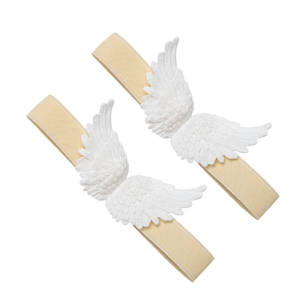 7829 Set of 2 Angel Wing Curtain Tieback with Button for Interior Styling Decors