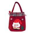 thumbnail image 3 of Bolsas para regalos navideños, bolsas de regalo con cordón, bolsas de regalo para envolver regalos navideños, rojo, 3 of 6