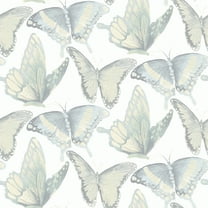 Chesapeake Janetta Mint Butterfly Wallpaper